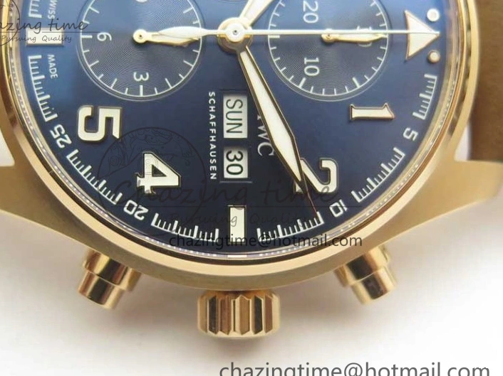 MIROTIME 0210 Sleek Pilot Chrono 377721 “Le Petit Prince” RG ZF 1:1 Best Edition on Brown Leather Strap A 7182